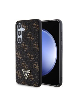 Husa pentru Samsung Galaxy S24 - Guess Hardcase 4G Triangle Metal Logo (GUHCS24SPG4GPK) - Black