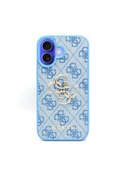 Husa pentru iPhone 16 - Guess Hardcase 4G Big Logo (GUHCP16S4GMGBL) - Blue