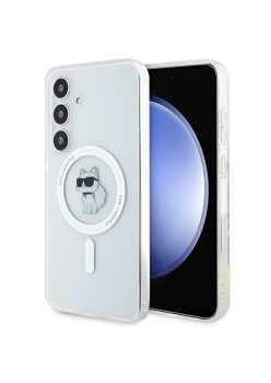 Husa pentru Samsung Galaxy S24 Plus - Karl Lagerfeld IML Luxury MagSafe (KLHMS24MHFCCNOT) - Transparent Choupette