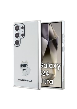 Husa pentru Samsung Galaxy S24 Ultra - Karl Lagerfeld IML Luxury (KLHCS24LHNCHTCT) - Transparent Choupette