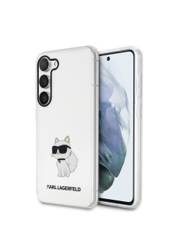 Husa Samsung Galaxy S23 - Karl Lagerfeld Hardcase Transparent (KLHCS23SHNCHTCT) - Ikonik Choupette