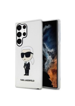Husa Samsung Galaxy S23 Ultra - Karl Lagerfeld Hardcase Transparent (KLHCS23LHNIKTCT) - Ikonik Karl Lagerfeld