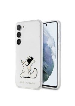 Husa Samsung Galaxy S23 Plus - Karl Lagerfeld Hardcase Transparent (KLHCS23MCFNRC) - Choupette Fun