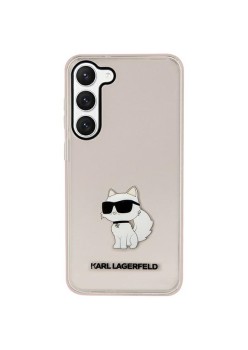 Husa Samsung Galaxy S23 - Karl Lagerfeld Hardcase (KLHCS23SHNCHTCP) - Pink Ikonik Choupette