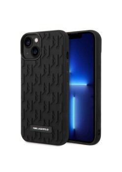 Husa pentru iPhone 14 Plus / iPhone 15 Plus - Karl Lagerfeld 3D Design (KLHCP14MRUPKLPK) - Monogram