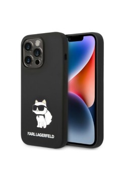 Husa pentru iPhone 14 Pro Max - Karl Lagerfeld Silicone (KLHCP14XSNCHBCK) - Choupette