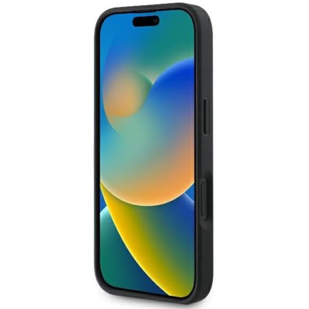 Husa pentru iPhone 16 Plus - Guess Glitter Fixed Big 4G (GUHCP16MHG4SGK) - Black