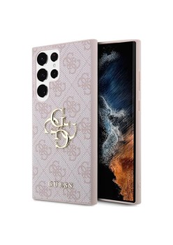 Husa pentru Samsung Galaxy S24 Ultra - Guess Hardcase 4G Big Metal Logo (GUHCS24L4GMGPI) - Pink