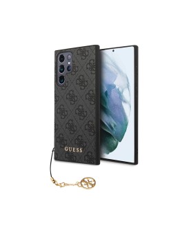 Husa pentru Samsung Galaxy S24 Ultra - Guess Hardcase 4G Charms Collection (GUHCS24LGF4GGR) - Black