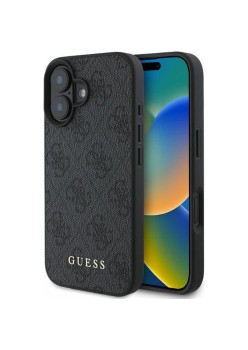 Husa pentru iPhone 16 - Guess Hardcase 4G Classic (GUHCP16SG4GFGR) - Black