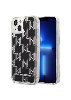Husa pentru iPhone 15 Plus / iPhone 14 Plus - Karl Lagerfeld Hardcase Liquid Glitter (KLHCP14MLMNMK) - Monogram