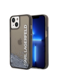 Husa pentru iPhone 15 / iPhone 14 / iPhone 13 - Karl Lagerfeld Hardcase Liquid Glitter (KLHCP14SLCKVK) - Elong