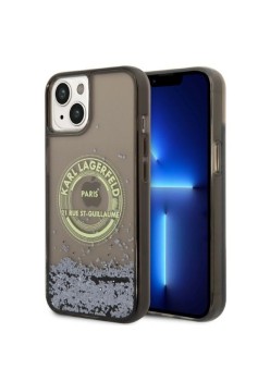 Husa pentru iPhone 15 / iPhone 14 / iPhone 13 - Karl Lagerfeld Hardcase Liquid Glitter (KLHCP14SLCRSGRK) - RSG
