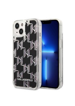Husa pentru iPhone 15 / iPhone 14 / iPhone 13 - Karl Lagerfeld Hardcase Liquid Glitter (KLHCP14SLMNMK) - Monogram