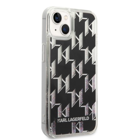 Husa pentru iPhone 15 / iPhone 14 / iPhone 13 - Karl Lagerfeld Hardcase Liquid Glitter (KLHCP14SLMNMK) - Monogram