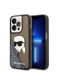 Husa pentru iPhone 14 Pro Max - Karl Lagerfeld Hardcase Glitter (KLHCP14XLNKHCK) - Karl Head