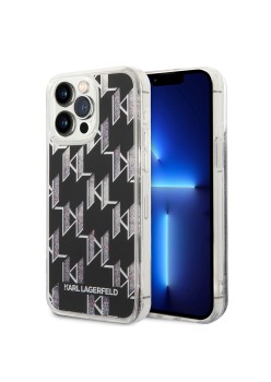 Husa pentru iPhone 14 Pro Max - Karl Lagerfeld Hardcase Liquid Glitter (KLHCP14XLMNMK) - Monogram