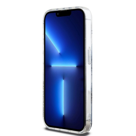 Husa pentru iPhone 15 Pro - Karl Lagerfeld IML Luxury (KLHCP15LHKLPCHT) - Clear Choupette HeadandMonogram
