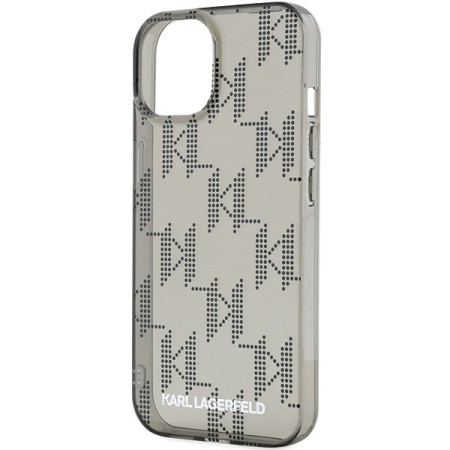 Husa pentru iPhone 15 / iPhone 14 / iPhone 13 - Karl Lagerfeld IML Luxury (KLHCP15SHKDPNSK) - Mono KL PatternandCord