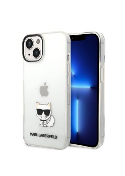 Husa iPhone 14 Plus / iPhone 15 Plus - Karl Lagerfeld Hardcase (KLHCP14MCTTR) - Choupette Body