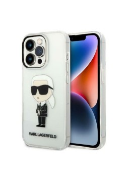 Husa iPhone 14 Pro Max - Karl Lagerfeld Hardcase Transparent (KLHCP14XHNIKTCT) - Ikonik Karl Lagerfeld