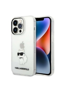 Husa iPhone 14 Pro Max - Karl Lagerfeld Hardcase Transparent (KLHCP14XHNCHTCT) - Ikonik Choupette