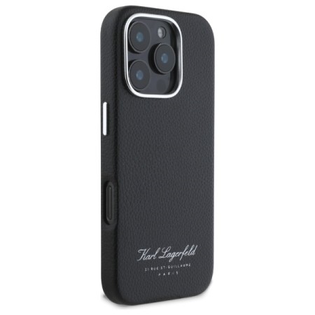 Husa iPhone 16 Pro Max - Karl Lagerfeld Hardcase Leather Hotel (KLHCP16XPGWCMKHK) - RSG
