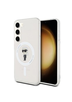 Husa pentru Samsung Galaxy S23 - Karl Lagerfeld IML MagSafe (KLHMS23SHFCKNOT) - Transparent Ikonik
