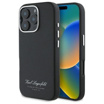 Husa iPhone 16 Pro - Karl Lagerfeld Hardcase Leather Hotel (KLHCP16LPGWCMKHK) - RSG