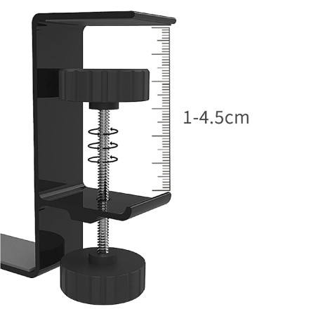 Suport pentru Birou Multifunctional, Organizator Genti, Casti, Black