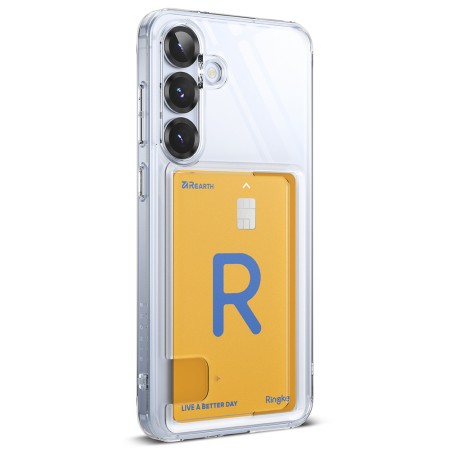 Husa pentru Samsung Galaxy S25 - Ringke Fusion Card - Clear