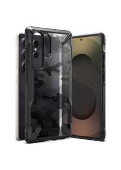 Husa pentru Samsung Galaxy S25 Ultra - Ringke Fusion X Design - Camo Black