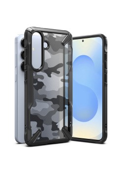 Husa pentru Samsung Galaxy S25 - Ringke Fusion X Design - Camo Black