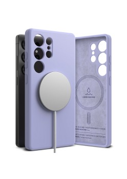 Husa pentru Samsung Galaxy S25 Ultra - Ringke Silicone Magnetic MagSafe - Lavender