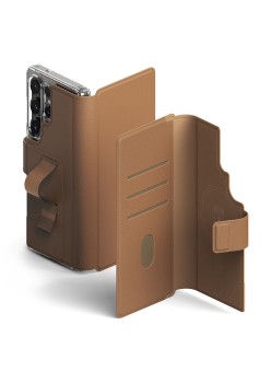 Husa pentru Samsung Galaxy S23 Ultra / S24 Ultra / S25 Ultra - Ringke Folio Grip Wallet Magnetic - Brown