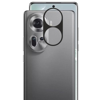 Folie Camera pentru Oppo Reno11, Full Camera Glass, Black