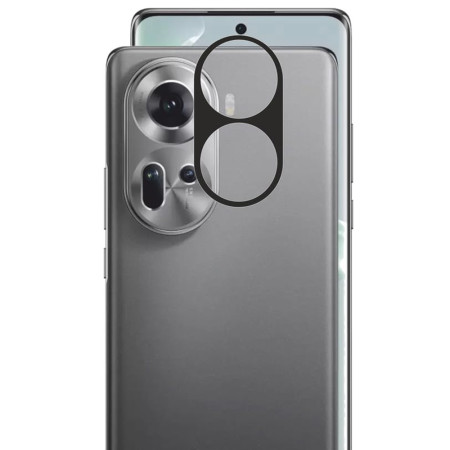 Folie Camera pentru Oppo Reno11, Full Camera Glass, Black
