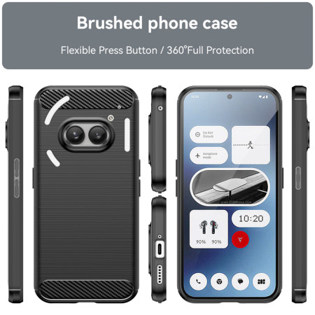 Husa Carbon pentru Nothing Phone (2a), Tech Protects, Negru