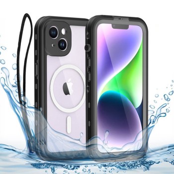Husa pentru iPhone 14 Plus, ShellBox Waterproof IP68, Black