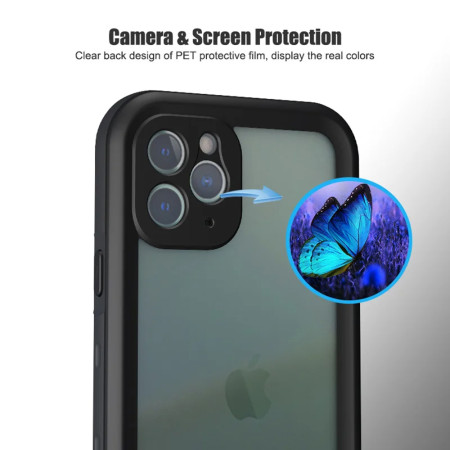 Husa pentru iPhone 14 Pro Max, ShellBox Waterproof IP68, Black