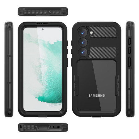 Husa pentru Samsung Galaxy S23, ShellBox Waterproof IP68, Black