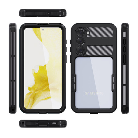 Husa pentru Samsung Galaxy S23 Plus, ShellBox Waterproof IP68, Black