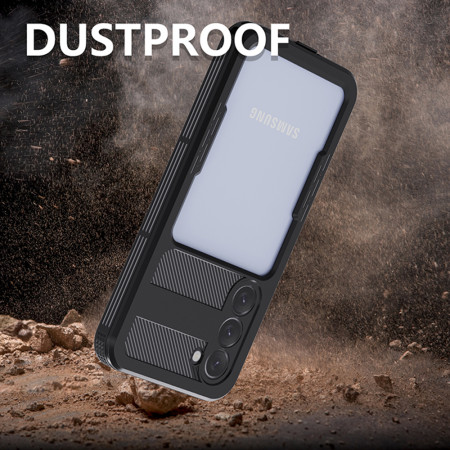 Husa pentru Samsung Galaxy S23 Plus, ShellBox Waterproof IP68, Black