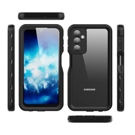 Husa pentru Samsung Galaxy A25 5G, ShellBox Waterproof IP68, Black