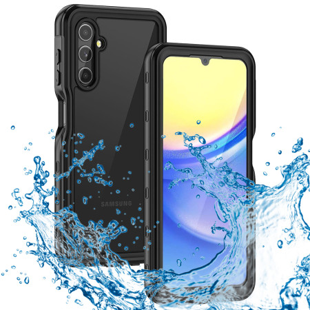 Husa pentru Samsung Galaxy A15 4G / A15 5G, ShellBox Waterproof IP68, Black