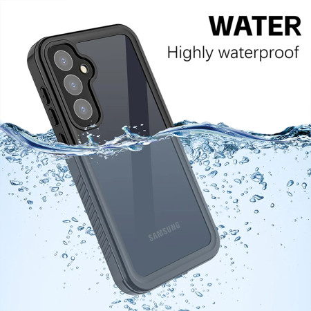Husa pentru Samsung Galaxy A55 5G, ShellBox Waterproof IP68, Black
