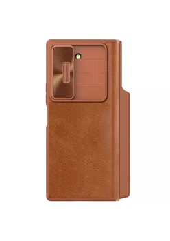 Husa pentru Samsung Galaxy Z Fold6 - Nillkin Qin Pro Leather Case - Brown
