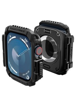 Husa pentru Apple Watch 10 42mm - Spigen Rugged Armor - Black