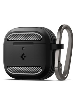 Husa pentru Apple AirPods 4 - Spigen Rugged Armor - Matte Black