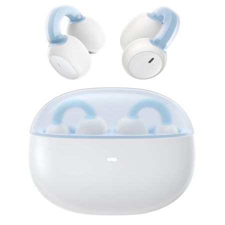 Casti Fara Fir Bluetooth 5.3, TWS, Open-Ear Clip - Baseus AirGo 1 Ring (A00069201223-00) - Stellar White